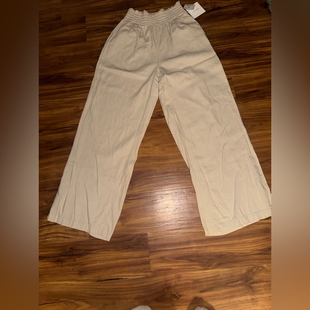 Ellen Tracy Linen blend wide leg pants - Picture 3 of 12